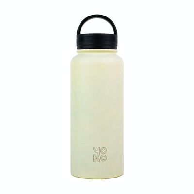 Isolierflasche 1 Liter - XL - Cremeweiß - Yoko Play