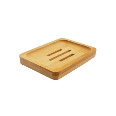 Porte-savon en bambou rectangulaire, modèle n°2