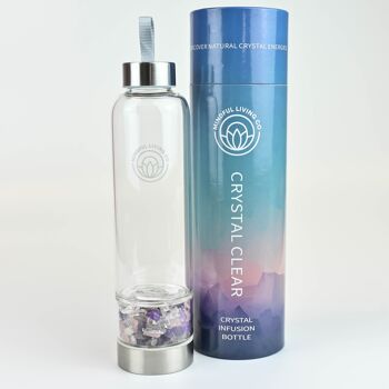 Crystal Clear Jar Bottle in Love - Bouteille d'eau Love & Happiness Blend 1