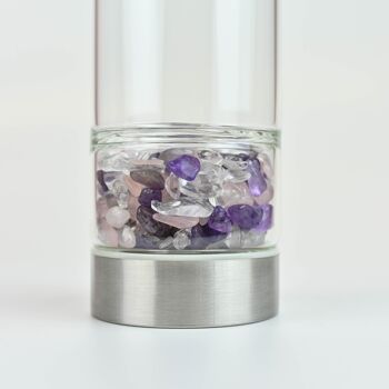 Crystal Clear Jar Bottle in Love - Bouteille d'eau Love & Happiness Blend 2