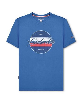T-shirt Imprimé Vintage Bleu Foncé SS23 1