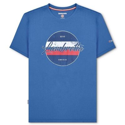 T-shirt Imprimé Vintage Bleu Foncé SS23