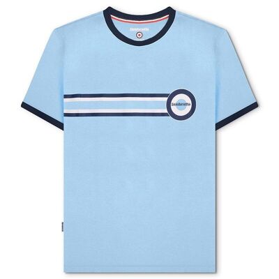 Camiseta Target Stripe Azul cielo PV23