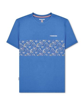 T-shirt Panneau Paisley Vallarta Bleu SS23 1