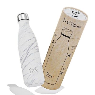 Thermosflasche Weiß 500ML & Trinkflasche / Wasserflasche / Thermoskanne / Flasche / isoliert / Wasser / Wärmeflasche