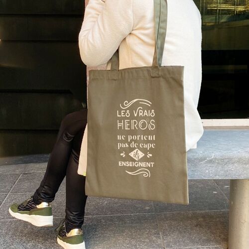 Totebag coton Vrais héros