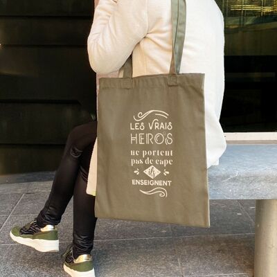 Real heroes cotton tote bag