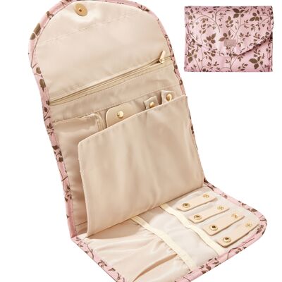 Organizador de viaje para joyas Periea 'Cleo' - Floral Blush