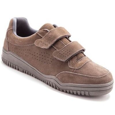 Extra wide leather shoes with velcro (1005378 - 0017)