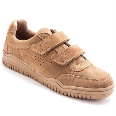 Extra wide leather shoes with velcro (1005378 - 0023)