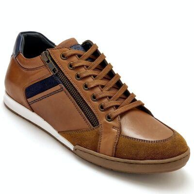 Side zip leather sneakers (2008723 - 0023)