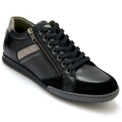Side zip leather sneakers (2008723 - 0026)