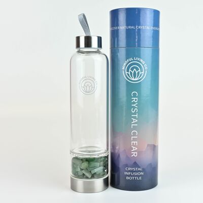 Glasklare Wasserflasche – Jade