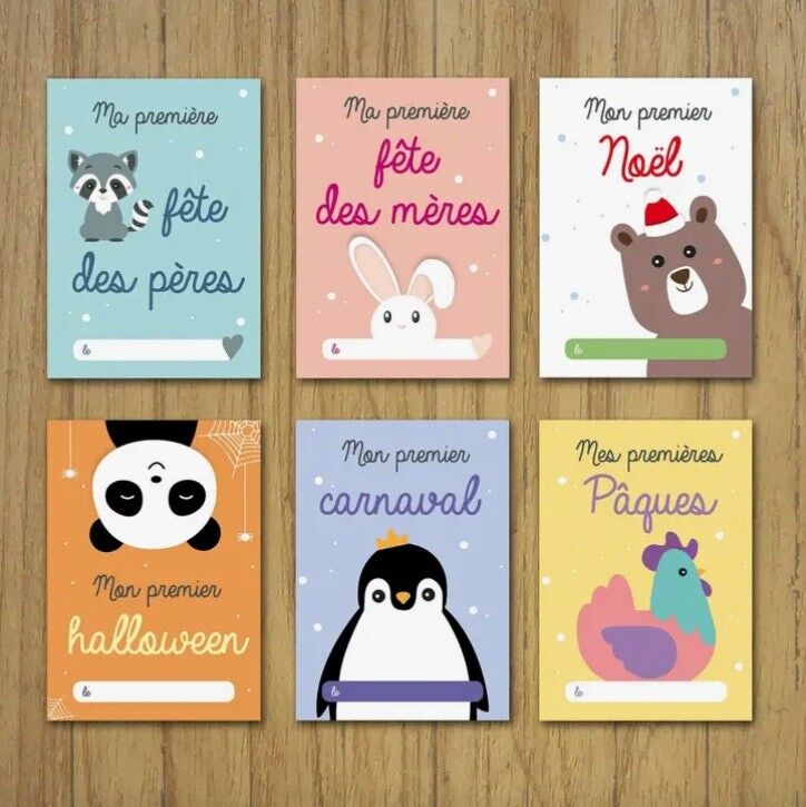 Step cards My first holidays