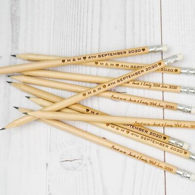 Set de 20 lápices personalizados, Set de lápices personalizados