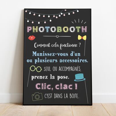 Affiche mode d'emploi photobooth