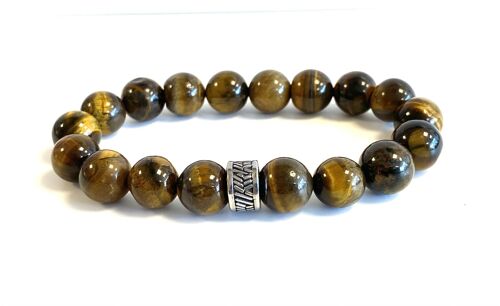 Men's bracelet Tigereye beads