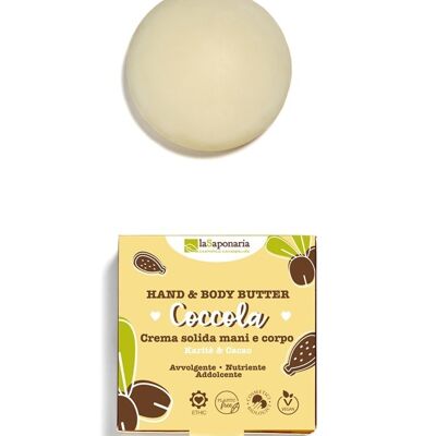 Crème solide mains et corps COCCOLA - Karité & Cacao