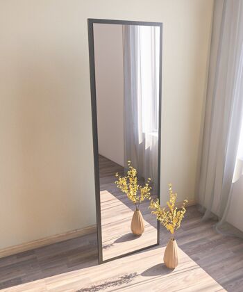 Miroir sur pied miroir pleine longueur Tesa 160x50 noir 2