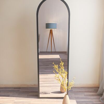 Standing mirror Full length mirror Ema Oval 160x50 Black