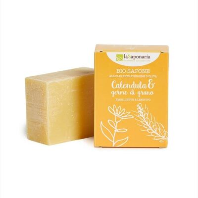 Calendula and wheat germ soap (emollient and soothing)