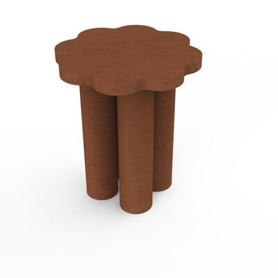 SIDE TABLE OR STOOL TINTED FLOWER