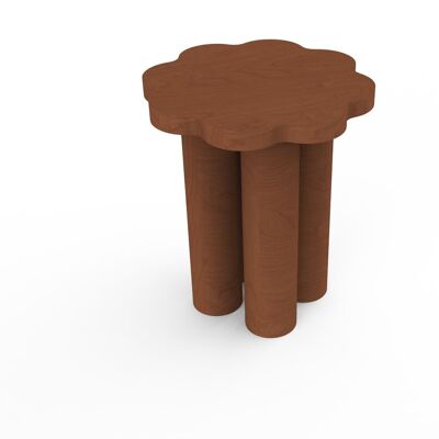 SIDE TABLE OR STOOL TINTED FLOWER