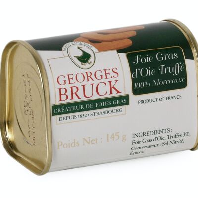 Foie gras d'Oie Truffé à 3% - Boîte trapèze - 145g