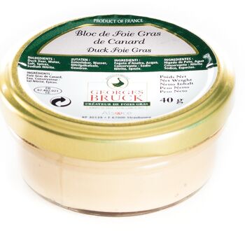 Bloc de Foie gras de Canard - Verrine twist-off - 40g