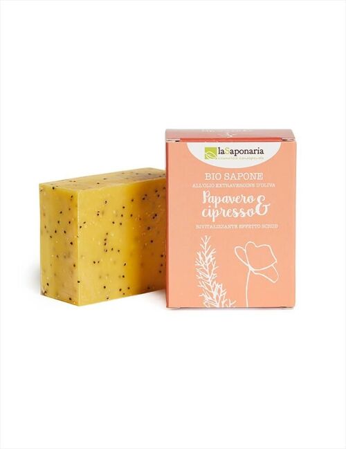 Sapone papavero e cipresso (rivitalizzante ed esfoliante)