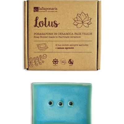Lotus – Seifenschale aus Keramik