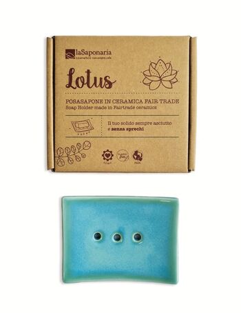 Lotus - Porte-savon en céramique