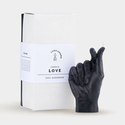 Candle Hand LOVE in Black