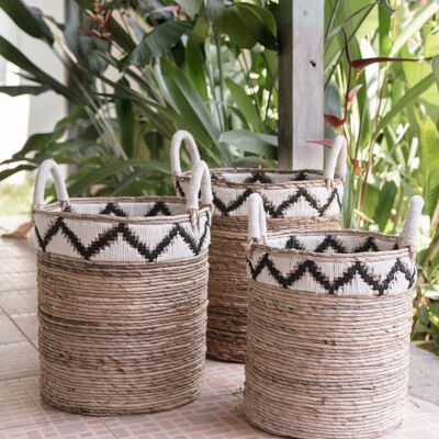 basket | laundry basket | Plant basket DALU made of banana fiber (3 sizes)