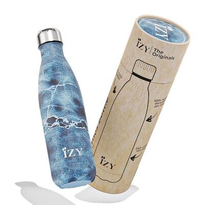 Botella termo azul 500ML y botella para beber/botella de agua/termo/botella/aislado/agua/botella de vacío