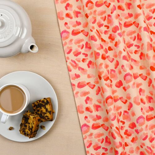 Neon Leopard Print Tea Towel