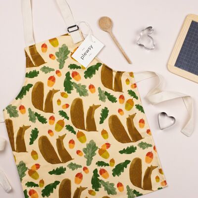 Squirrel Print Children's Apron