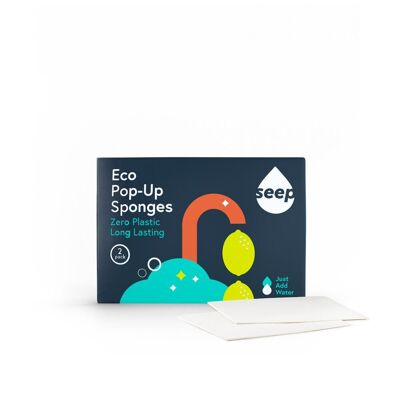 Éponges pop-up Seep Eco - paquet de 2 / SEEP081