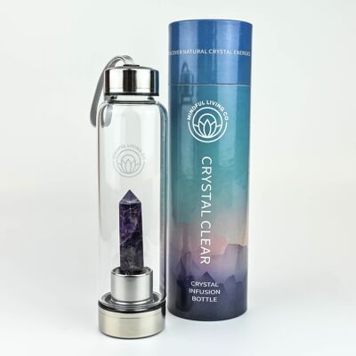 Botella de agua cristalina Varita de cristal - Amatista