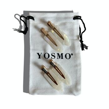 Pinces à cheveux YOSMO - lot de 4 pièces - Salon - Maquillage - Soins de la peau - Accessoire pour cheveux de mode 9
