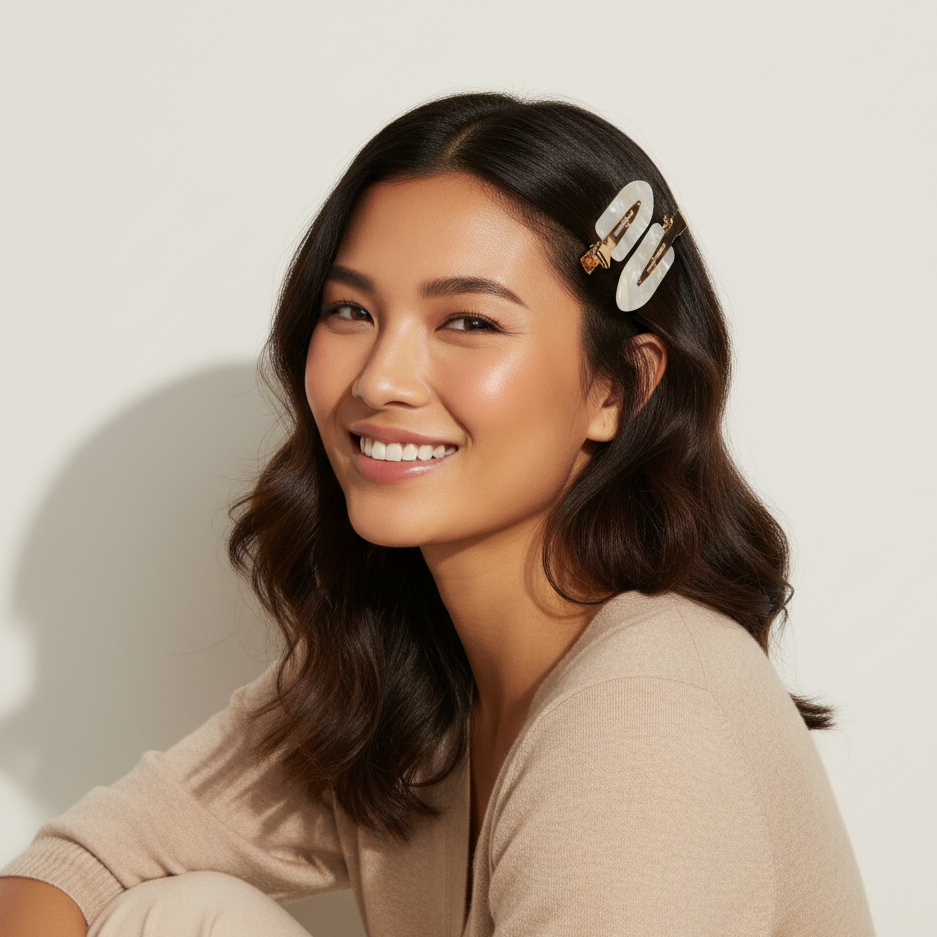 YOSMO Professional Hair Clips Bundle of 4 for Salon Makeup and Skincare