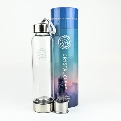 Botella de Agua Cristalina Varita de Cristal - Fluorita