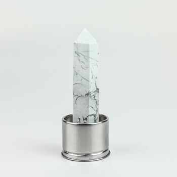 Bouteille d'eau cristalline Crystal Wand - Howlite 3