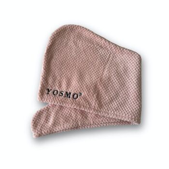 Serviette pour cheveux en microfibre YOSMO - Turban - Sans danger pour les cheveux - Enveloppe pour cheveux - Soins capillaires 3