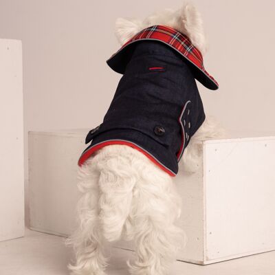 Cappotto per cani di jeans