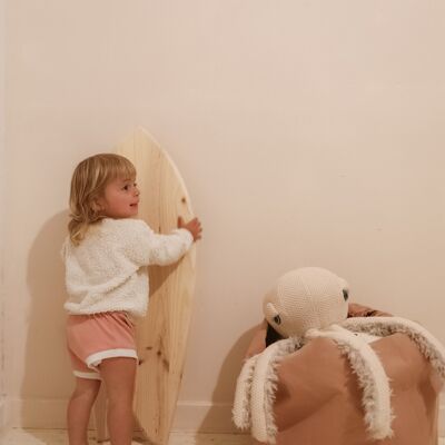 MINI NATURAL WOOD DECORATION SURFBOARD