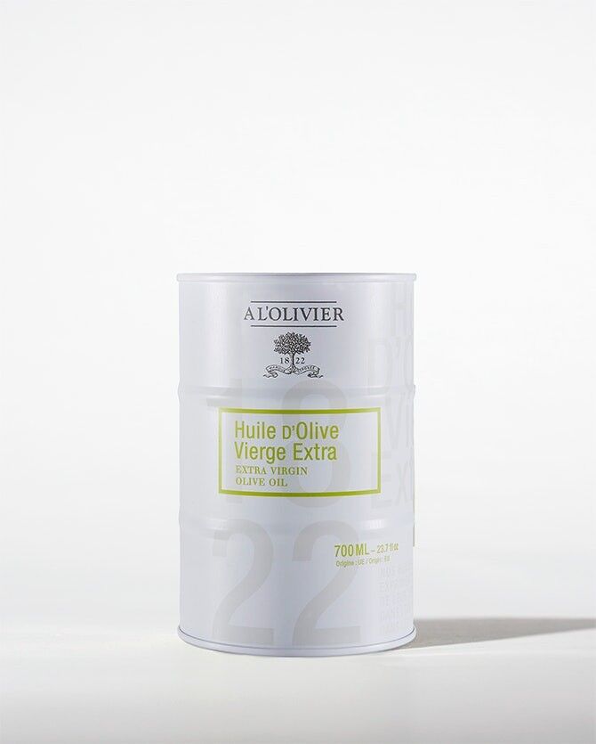 Extra virgin olive oil metal barrel - 700ml