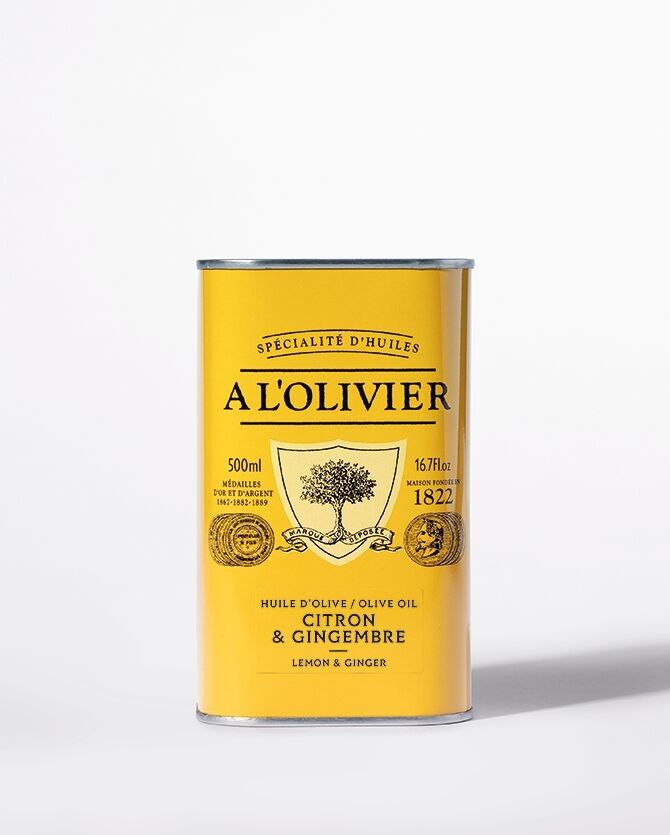 Olio d'oliva aromatico con limone e zenzero - 500ml