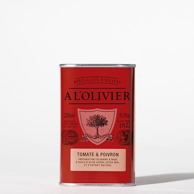 Aceite de oliva aromático con tomate y pimiento - 250ml