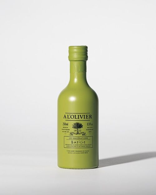 Huile d'olive aromatique au basilic - 250ml